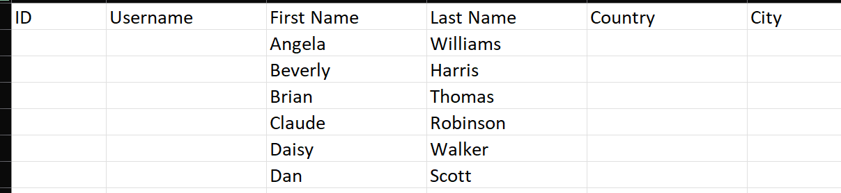 Creating sample data using Excel – Ville Gullstrands blogg