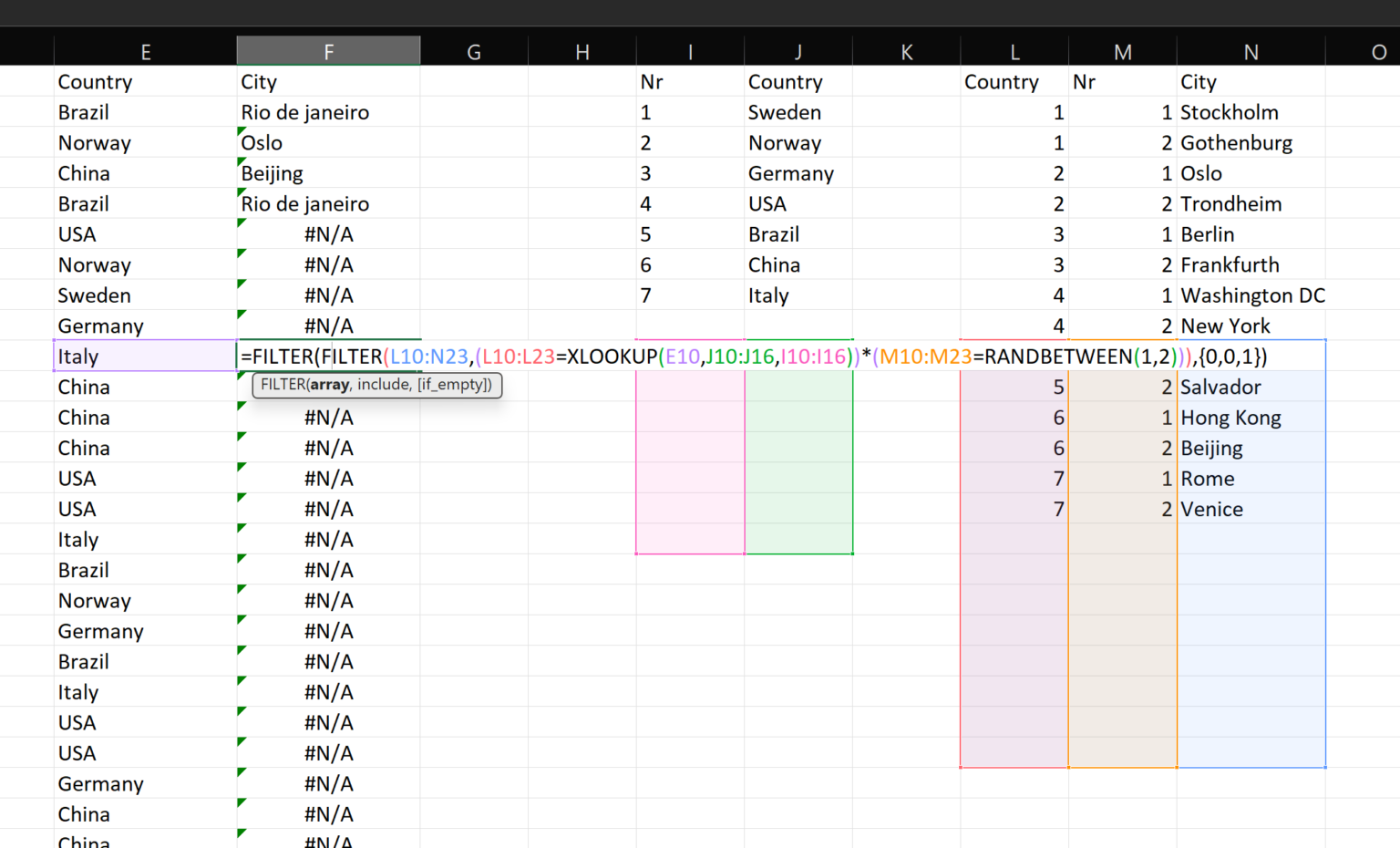 Creating sample data using Excel – Ville Gullstrands blogg